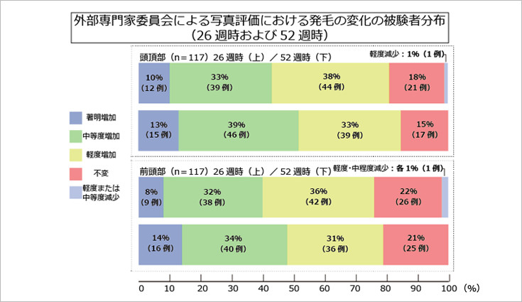 国内長期投与試験における外部委員会による写真評価