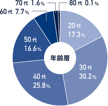 年齢層（2008年9月～2010年4月）