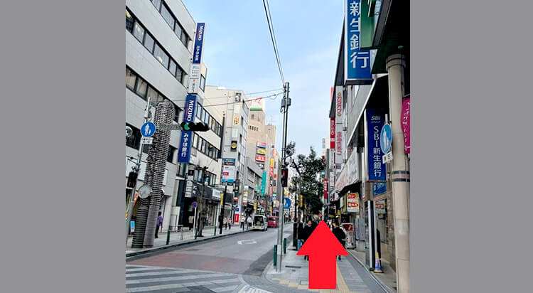 京急川崎駅からイースト駅前クリニック柏院へのアクセスマップ