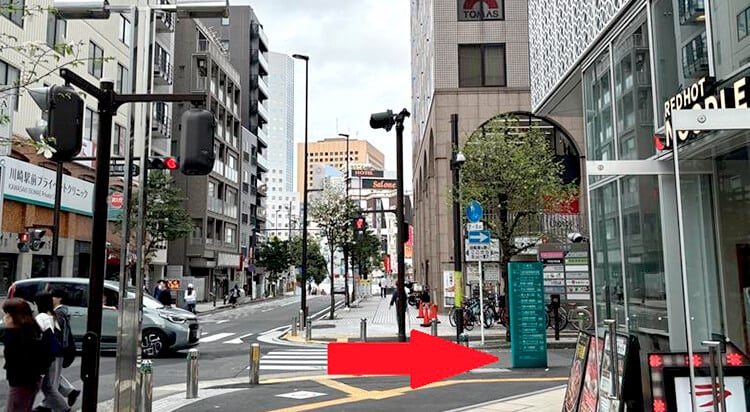 JR川崎駅からイースト駅前クリニック川崎院へのアクセスマップ