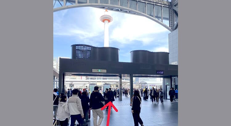 JRからイースト駅前クリニック京都院へのアクセス