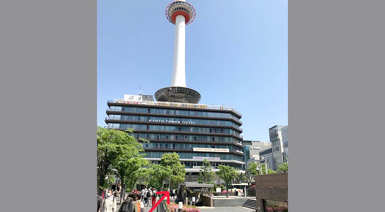 JRからイースト駅前クリニック京都院へのアクセス