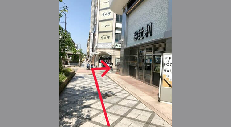JRからイースト駅前クリニック京都院へのアクセス
