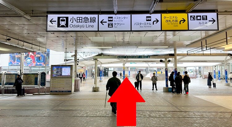 JR町田駅からイースト駅前クリニック町田院へのアクセスマップ