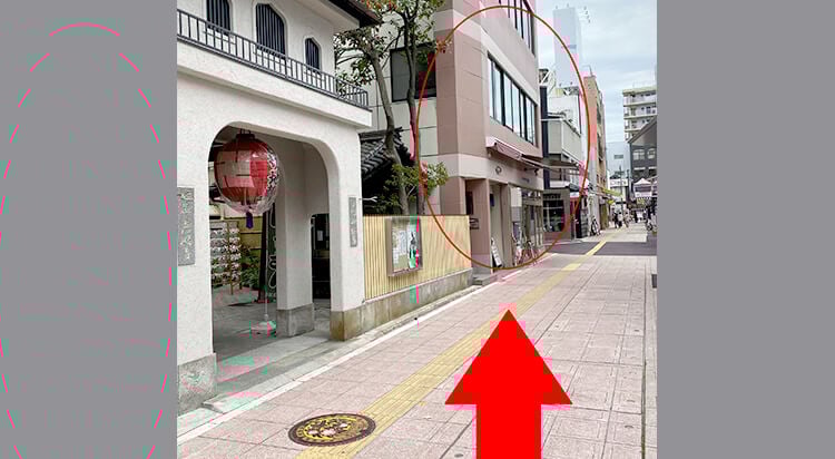 伊予鉄松山市駅からイースト駅前クリニック松山院へのアクセス