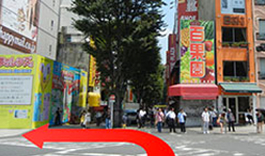 JR各線から新宿東口院へのアクセスマップ