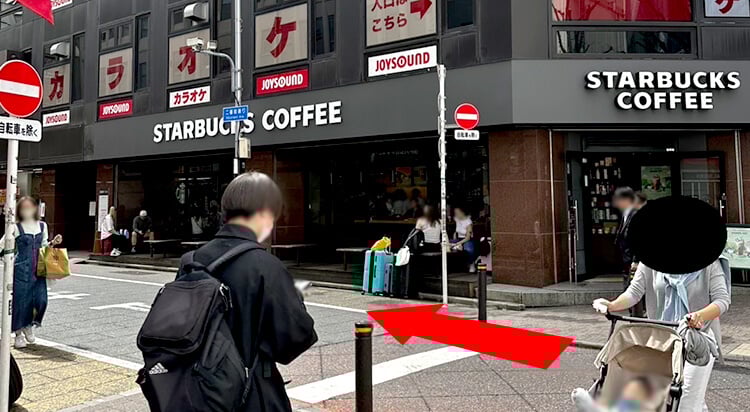 JR各線から新宿西口院へのアクセスマップ