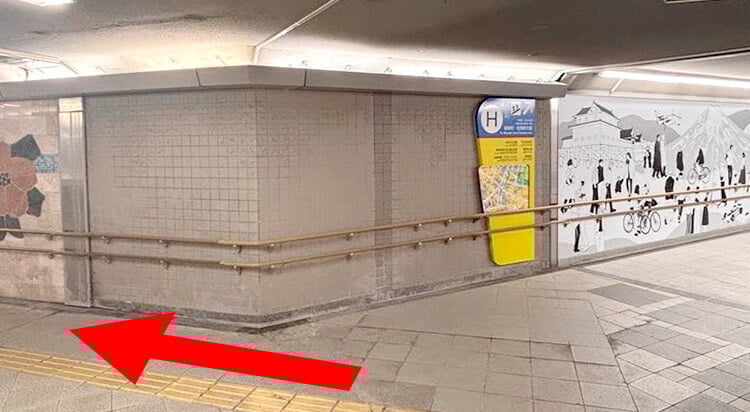JR静岡駅からイースト駅前クリニック静岡院へのアクセスマップ