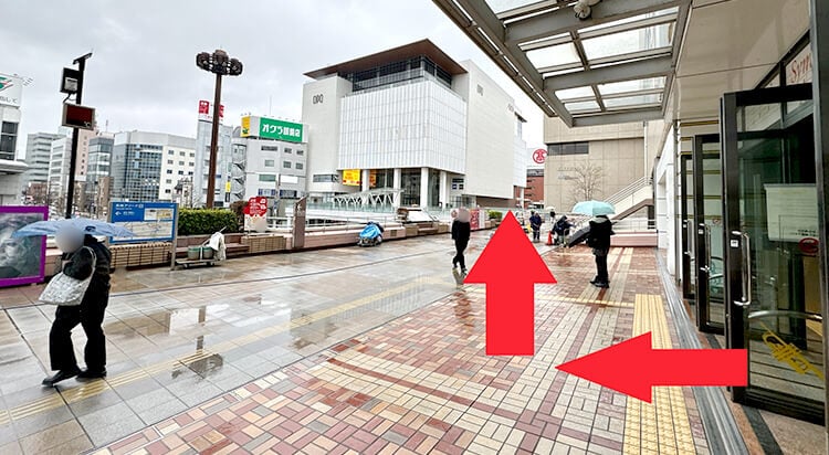  JR高崎駅からイースト駅前クリニック高崎院へのアクセス