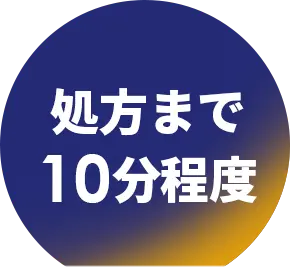 処方まで 10分程度
