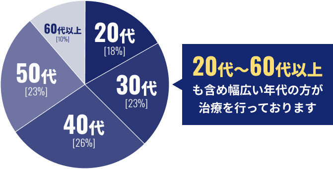 年齢別の比率