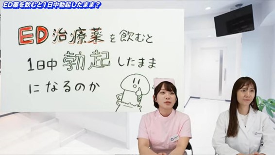 ED治療薬を飲むと1日中勃起したままになるのか