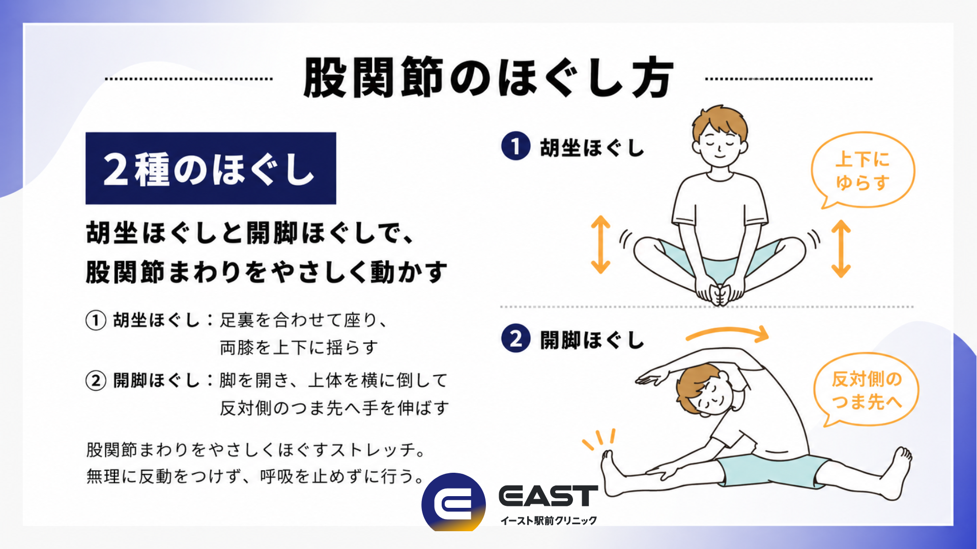 股関節のほぐし方
